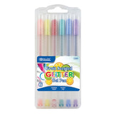 BAZIC Glitter Color Gel Pen with Case, Fruit Scented, 6count