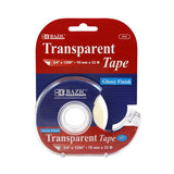 BAZIC, Transparent Tape with Dispenser, 3/4" X 1296"