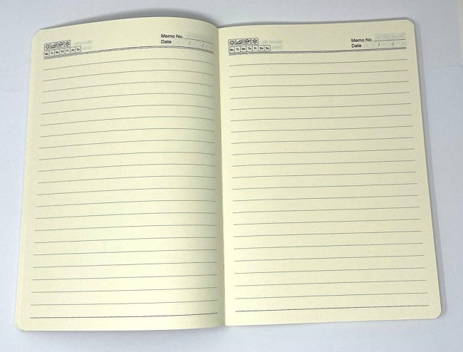Embossed Softcover Diary, 10x 6.5in, Ruled Sheets - PINK - Charrans.com