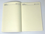 Embossed Softcover Diary, 10x 6.5in, Ruled Sheets - RED