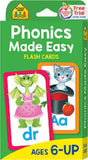 School Zone Phonics Made Easy Flash Cards Ages 6-Up