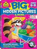 School Zone Big Hidden Pictures and More! Workbook Ages 6-8