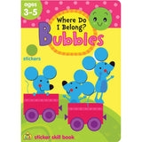 School Zone Where Do I Belong? Bubbles Sticker Skill Book Ages 3-5