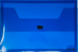 Foldermate Poly Document Holder, Velcro Snap, BLUE
