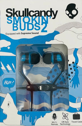 Skullcandy Smokin' Buds 2 Earphones with Mic and Travel Case