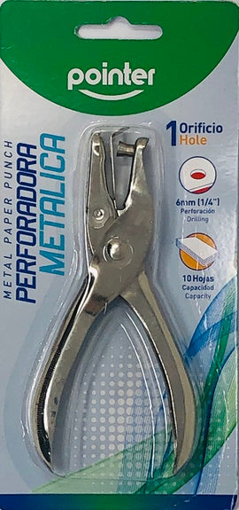 Pointer Single Hole Punch, Metal