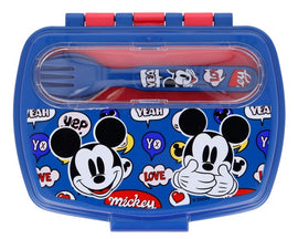 Disney Kids Sandwich Box with Cutlery - Its a Mickey Thing