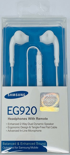 Samsung EG920 Headphones with Remote, 3.5mm
