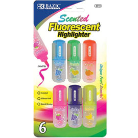 BAZIC Fruit Scented Mini Highlighter (6/Pack)