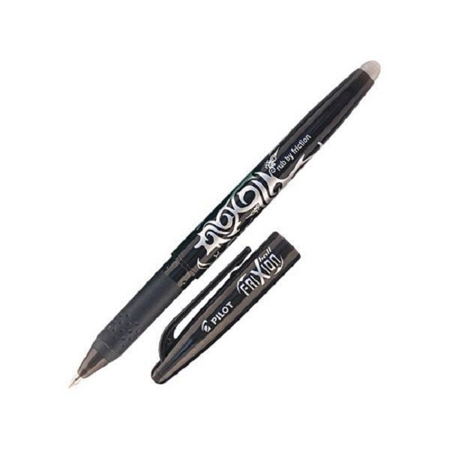 Pilot FriXion Erasable Rollerball Pen, 0.7mm, Fine Point, BLACK INK