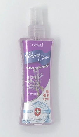 Lovali Pure Clean Hand Sanitizer Anti-Bac Spray, 100ml