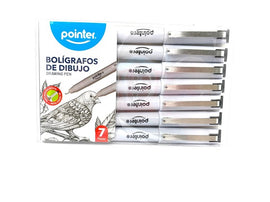 Pointer 7-Piece Drawing Pen Set