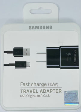 SAMSUNG Fast Charge (15w) Travel Adapter Set USB to A