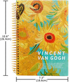 Vincent Van Gogh, Sunflower, Hardcover Notebook, Spiral Bound