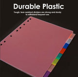 BAZIC Folder Dividers w/ 8-Insertable Color Tabs