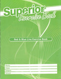 Superior Red and Blue Line Exercise Book,  8.5" x 11"