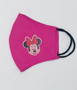 Minnie Mouse Face Mask, Character Print, Fabric, 2 Layer
