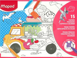 Maped Magic Paper Kit, 15 sheets, Assorted Patterns