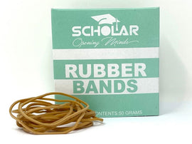 Scholar, Rubber Bands, 50 g Solid Colour, 1 box