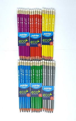 Pointer Eco 2HB Triangular Pencils, 12ct