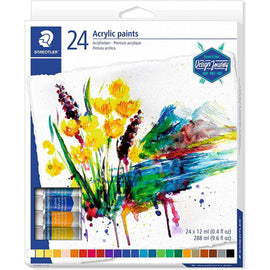 Staedtler Acrylic Paints, 24 tubes x 12ml