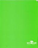 Scholar Two Pocket Folder, LIME GREEN