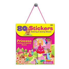 BAZIC, Sticker, Princess Series Assorted, 80count