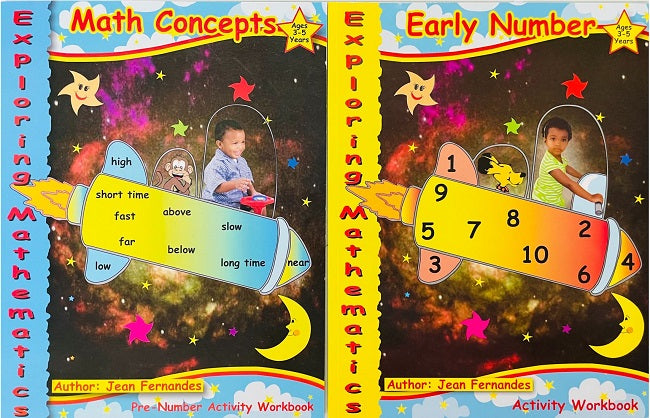 Exploring Mathematics Early Childhood Set of 2 Activity Workbooks BY J. Fernandes