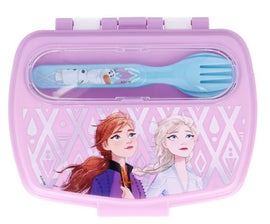 Disney Kids Sandwich Box with Cutlery - Frozen II