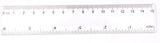 Omega Plastic Ruler, Transparent, Small, 6inches / 15cm