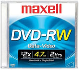 Maxell, DVD-RW, 120MIN, 4.7GB, maxdata
