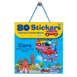 BAZIC, Sticker, Car Series Assorted, 80count