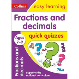 Collins Easy Learning Quick Quizzes, Fractions &amp; Decimals Ages 7-9, BY Collins UK