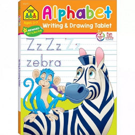 School Zone Alphabet Writing and Drawing Tablets Ages 3-7