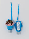 Kids Hand Sanitizer with Holder, Sprinkle Cupcake