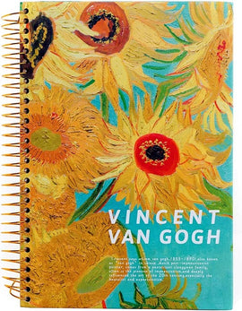 Vincent Van Gogh, Sunflower, Hardcover Notebook, Spiral Bound