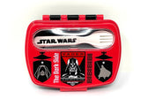 Disney Kids Sandwich Box with Cutlery - Star Wars