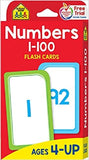 School Zone Numbers 1-100 Flash Cards Ages 4-Up