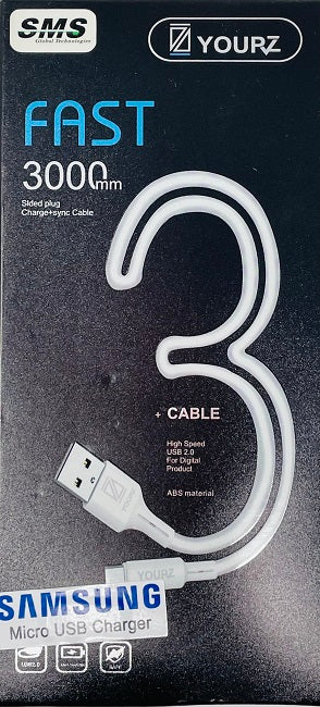 3000m Charging Cable - MICRO USB
