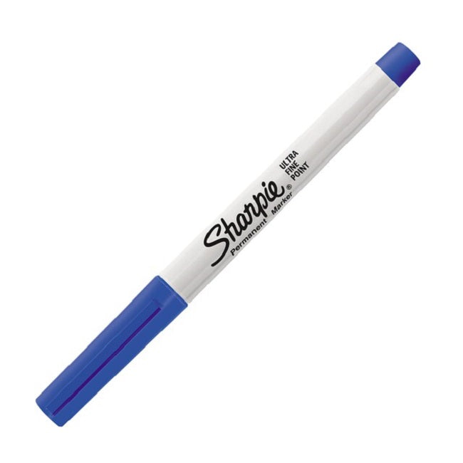 Sharpie, Permanent Marker, Ultra Fine, Blue