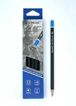 Acmeliae Fine Art 4B Hexagon Drawing Pencil, single count