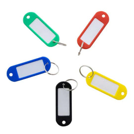 BAZIC Keyring Tag with Label Window (8/Pack)
