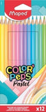 Maped Colour Pencils, Pastelle Color Peps, 12count