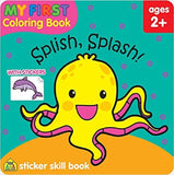 School Zone Splish, Splash! My First Coloring and Sticker Skill Book Ages 2+