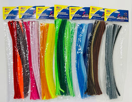 Alfa, Craft Pipe Cleaners, Assorted Colours, 30 count