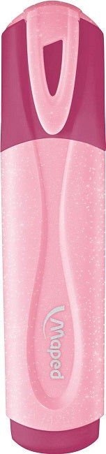 Maped Pastel Colour Glitter Highlighter, PINK, Single