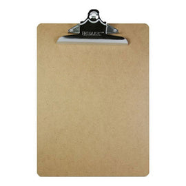 BAZIC, Clipboard with Sturdy Spring Clip, Hardboard, Standard Letter Size