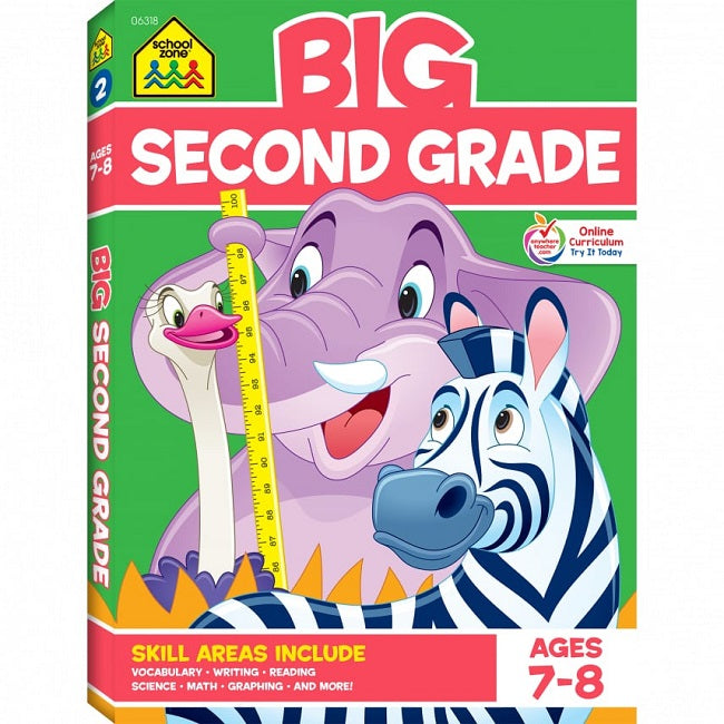 School Zone Big Second Grade Workbook Ages 7-8