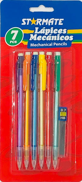 Starmate, Mechanical Pencils,  0.7 HB, 7pc set