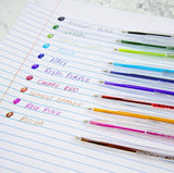 BAZIC Pure Neon Color Stick Ballpoint Pens, 10ct